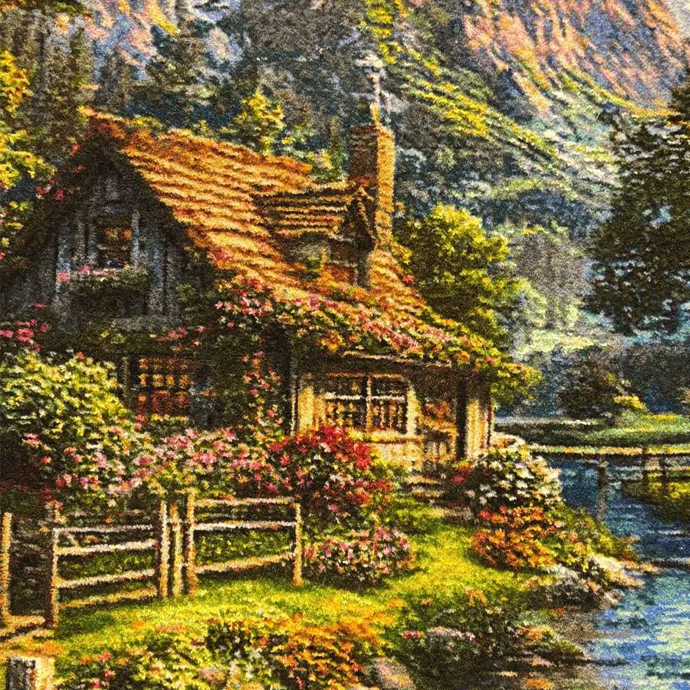 تابلو فرش دستباف منظره شمال
